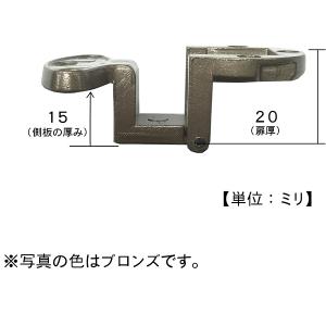 フジテック・ジャパン 袋入 アングル蝶番 ブロンズ 20x20 (コンパクト