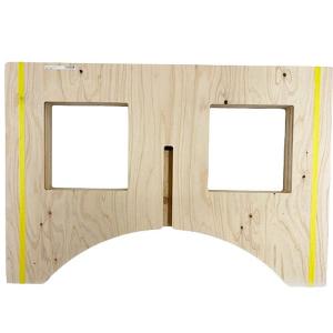 コンパネ作業台 X脚2組 組立て式 ペケ台・簡易台(H450×W900mm