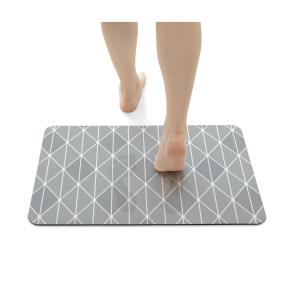 珪藻土 ソフトバスマット ダークグレー 約40×60cm ヨコズナ