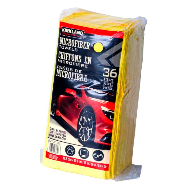 KIRKLAND SIGNATURE マイクロファイバータオル 36枚入り 713160 洗車 掃除...