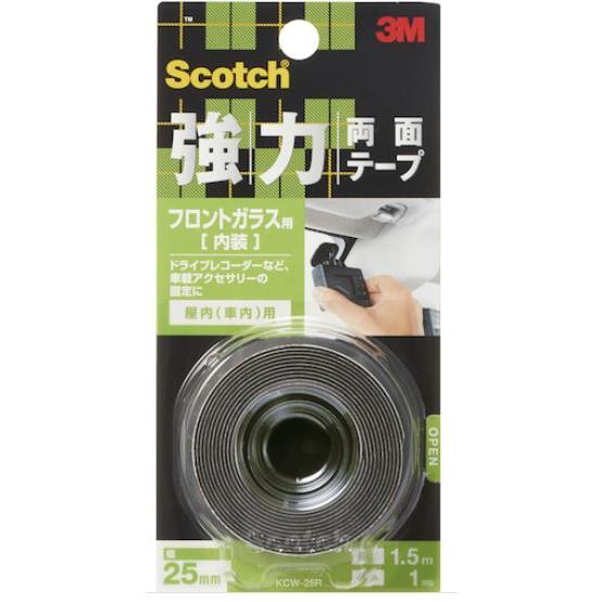 スリーエム　ジャパン　強力両面テープ　フロントガラス用 ＫＣＷ−２５Ｒ (コンパクト便可)