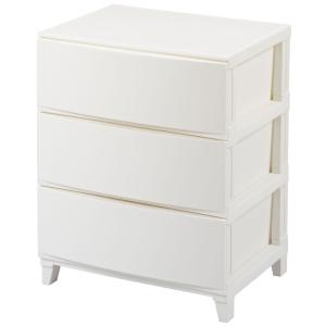 ホワイト 3段チェスト サンカ ルームスシェード 3段 チェスト ホワイト 白 おしゃれ 収納