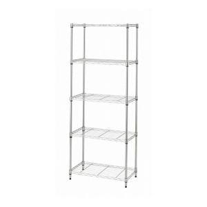 スチール棚 5段 1型 ブラック 幅87．5×奥行45×高さ