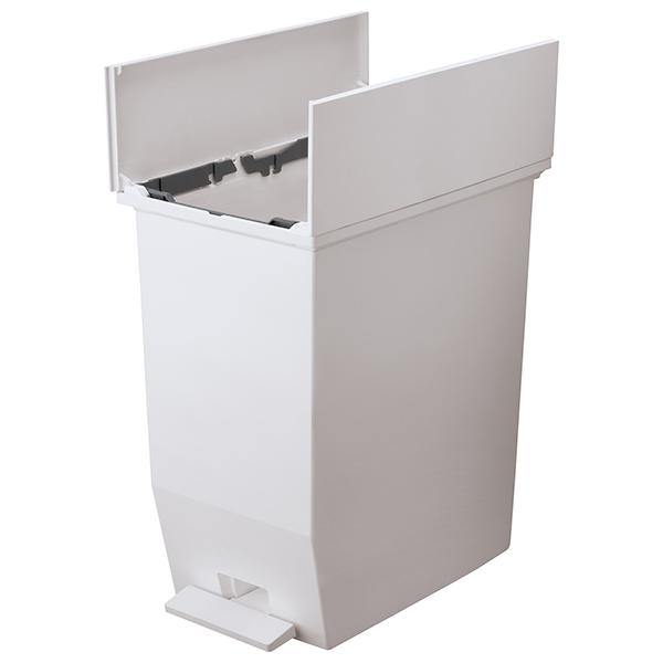 H&amp;H 棚下で使えるペタルダストボックス 45L グレー 45L バケツ・ペール ゴミ箱 リス