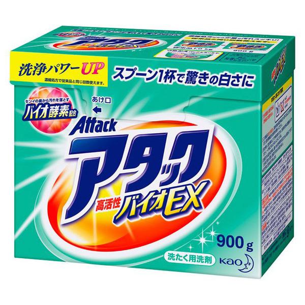 アタック 高活性バイオEX 大 箱 900g 粉末衣料用洗剤 花王 Kao