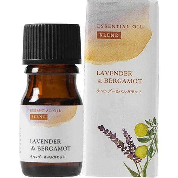 ブレンド エッセンシャルオイル WS ラベンダー＆ベルガモット 5ml アロマオイル アロマ 生活の...