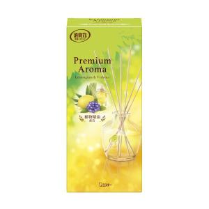 訳あり エステー お部屋の消臭力 Premium Aroma Stick 本体 レモングラス&バーベナ 65ml