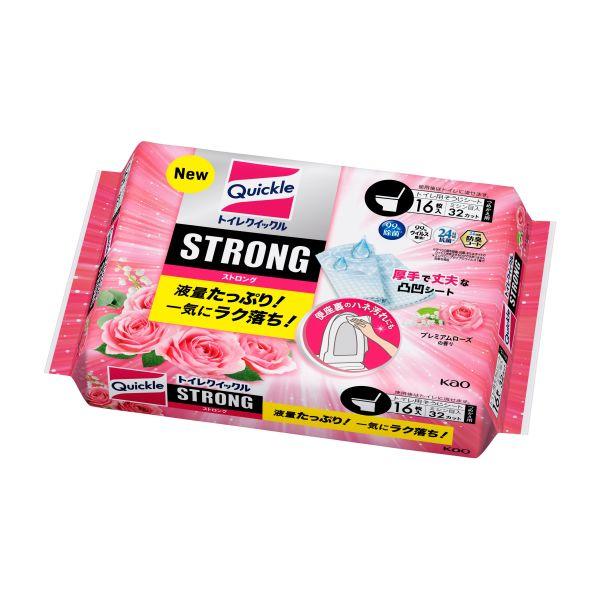 トイレクイックルストロング　ローズ替え１６枚 花王　KAO (コンパクト便可)
