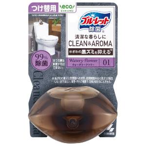 訳あり 小林製薬 液体ブルーレット 除菌 クリーン&アロマ ウォータリーフラワー つけ替え用 67ml