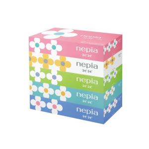 ネピア ネピネピ ティッシュ 150組 5コパック ボックスティッシュ 王子ネピア nepia