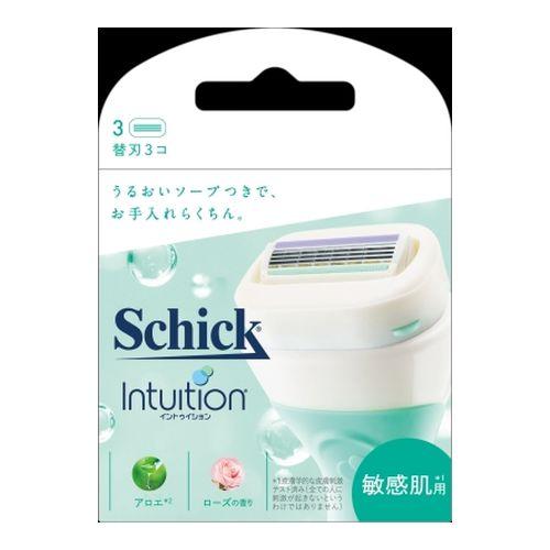 イントゥイション 敏感肌用 替刃(3コ入) 女性用替刃式カミソリ替刃 シック・ジャパン (コンパクト...