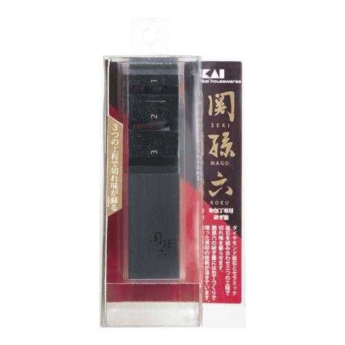 関孫六 ダイヤモンド・セラミックシャープナー片刃用 AP0162 包丁砥 シャープナー 貝印 KAI