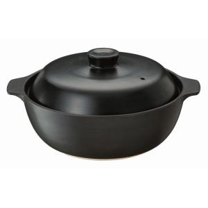 訳あり展示品 IH直火吹きこぼれにくい土鍋モダン...の商品画像