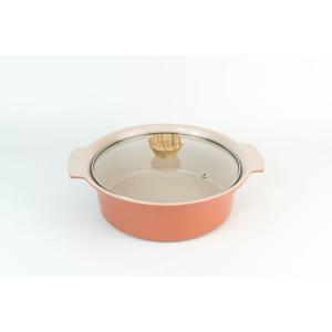 LIV PLUS ビストロ・セラミック 蒸し目皿付 IH卓上鍋 26cm NQ-0421 ( 1