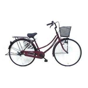自転車 260 軽快LED マルーン 26インチ 変速機なし 福栄商会 ダイナモライト (店舗受取のみ)の商品画像