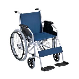 テイコブ 車いす スチール製（非課税） チェックネイビー WHS08-NV
