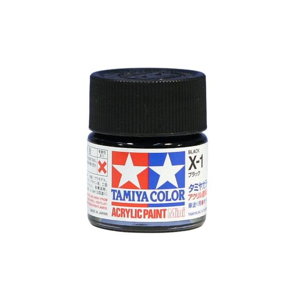 タミヤカラー アクリルミニ　Ｘ１　ブラック (コンパクト便可)