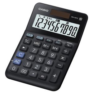 カシオ電卓 10桁W税率ミニジャストサイズ電卓 MW-100TC-BK-N カシオ計算機 （コンパクト便可）｜hcgooday
