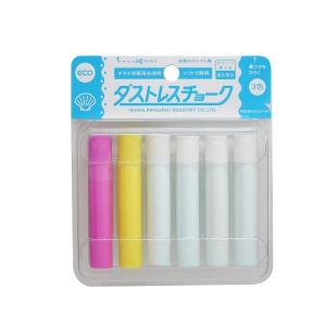 日本理科学　ダストレスチョーク６本入り　３色 ＤＣＣ−６−３Ｃ (コンパクト便可)｜hcgooday