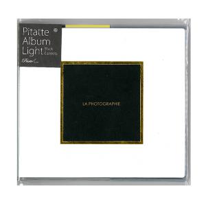 ゼットアンドケイ アルバム ピタットアルバムライトブラックSS ホワイト 66-032