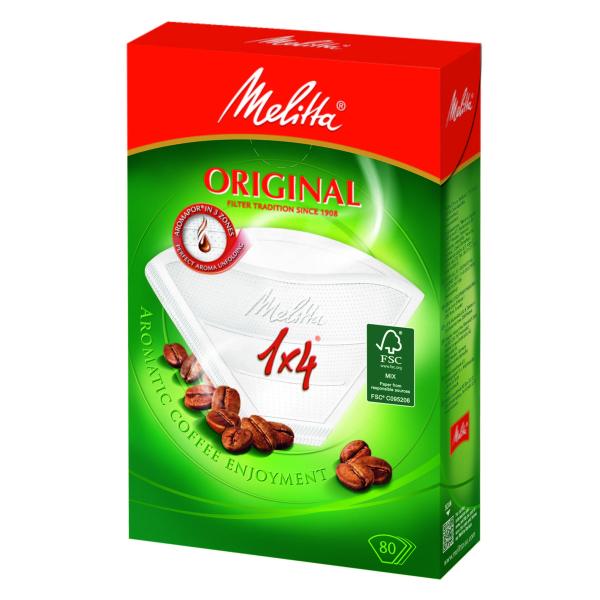 訳あり メリタ フィルターペーパー １×４ ホワイト ８０枚