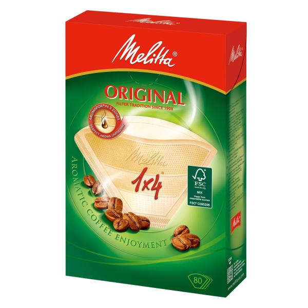 訳あり メリタ フィルターペーパー １×４ ブラウン ８０枚