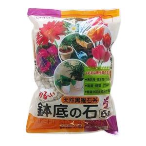 天然黒曜石系「鉢底の石」5L 大石物産 Ohishi 鉢底石 黒曜石 ハンギング 軽く