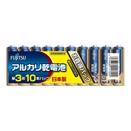 FUJITSU アルカリ乾電池 D FUJITSU アルカリ単3・10個 LR6D FDK 電池 （...