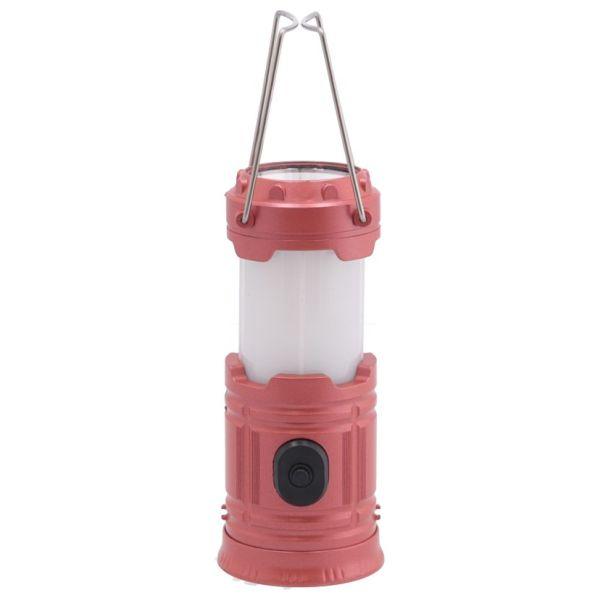ＬＥＤランタン　Ｓ　レッド ４０６７８　５５×５５×９５　単３電池３本使用（別売り）