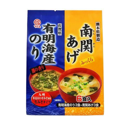 マルヱ醤油 南関あげと有明のりのみそ汁 6食入