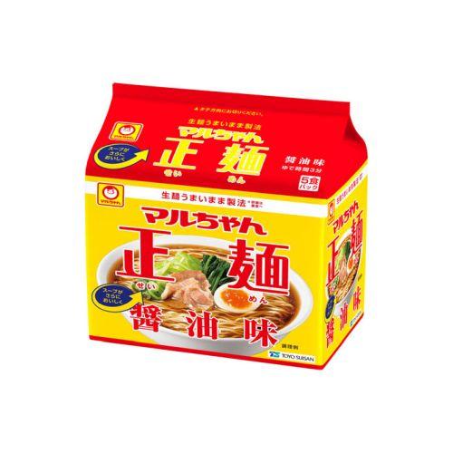 東洋水産 マルちゃん正麺 醤油味 5食パック