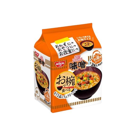 お椀で食べるカップヌードル味噌 ３食パック 日清食品