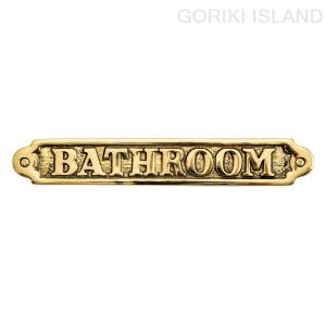 ゴーリキアイランド サイン BATHROOM 630020 サインプレート GORIKI ISLAND（メーカー直送）｜hcgooday