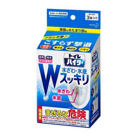訳あり トイレハイター 水ぎわ・水底スッキリ ３袋入り 120g トイレ用洗剤 花王 Kao （コン...