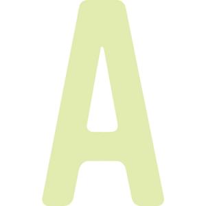 アイマーク 中輝度蓄光カッテイング文字 英字 A AILUMI50-A 1点