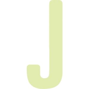 アイマーク 中輝度蓄光カッテイング文字 英字 J AILUMI50-J 1点