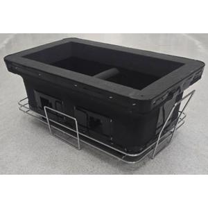 黒七輪 角型 大サイズ ST-25 幅400mm×奥行235mm×高さ155mm | 炭火焼 BBQ...