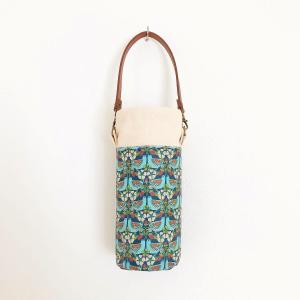 ペットボトルカバー　リバティフェリシテ　ブラウン　ハンドメイド LIBERTY.（リバティ） リバティプリント ペットボトルホルダー 1 水筒