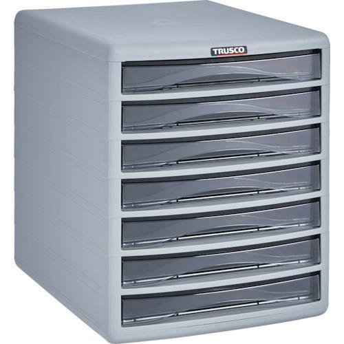 ■TRUSCO プラスチックレターケース A4浅型タイプ 7段【0000779:0】[店頭受取不可]