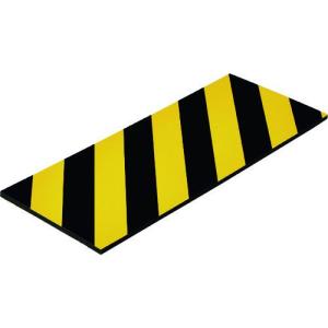 ■緑十字 トラ柄クッション 黄/黒 TRC-A 200×500mm 厚み8mm 無反射タイプ【1069345:0】[店頭受取不可]