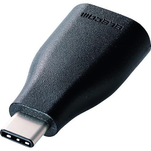 ■エレコム USB3.1変換アダプタ(typeC-Aメス) ブラック【1142033:0】[店頭受取...