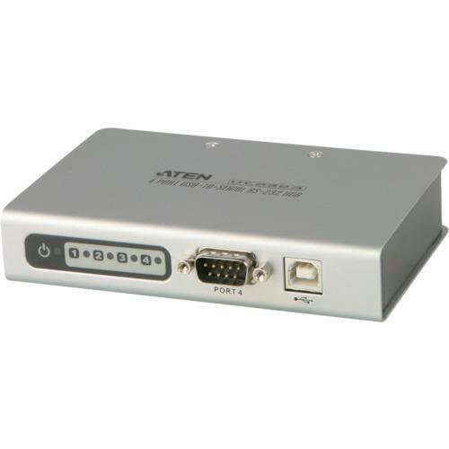■ATEN USB to RS-232 変換器/4ポート【1152213:0】[送料別途見積り][店...