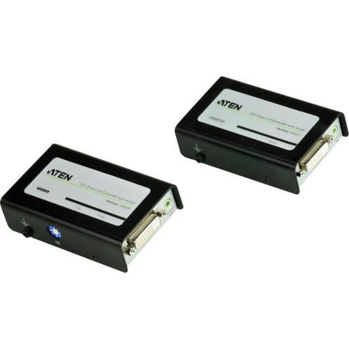 ■ATEN ビデオ延長器 DVI / オーディオ / デュアルリンク対応【1152903:0】[送料...