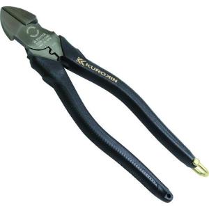 フジ矢 KUROKIN 7700N-200BG 電工名人偏芯薄刃ニッパ 200mm 黒金
