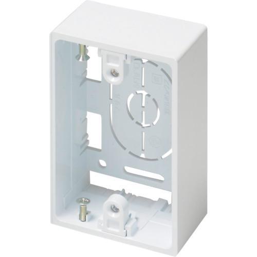 ■マサル ニュー・エフモール付属品 露出ボックス 1個用 深型 ホワイト【1216168:0】[店頭...