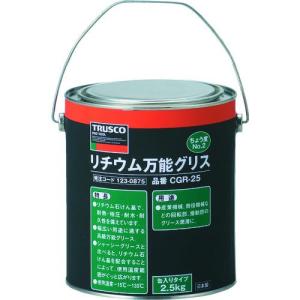 ■TRUSCO リチウム万能グリス #2 2.5kg缶【1230875:0】[店頭受取不可]｜hcvalor2