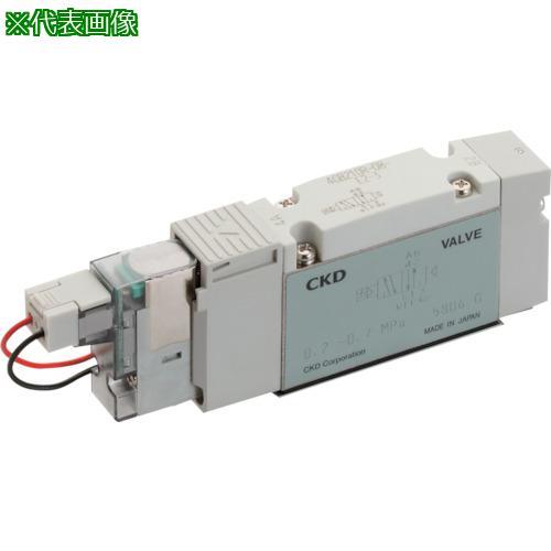 ■CKD パイロット式5ポート弁 ベース配管【1242550:0】[送料別途見積り][店頭受取不可]