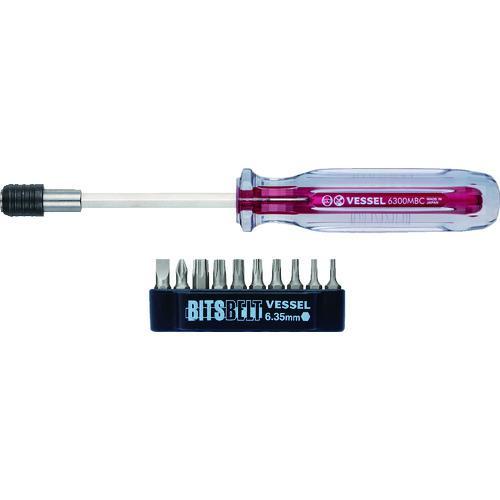■VESSEL トルクスドライバーセット(ビット10本付) TD-6310TX【1256436:0】...