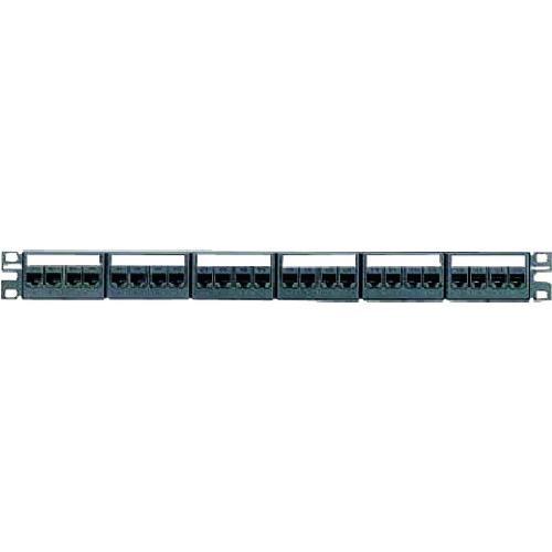 ■PANDUIT カテゴリ6モジュラーパッチパネルキット 4ポートフェースプレートタイプ 24ポート...