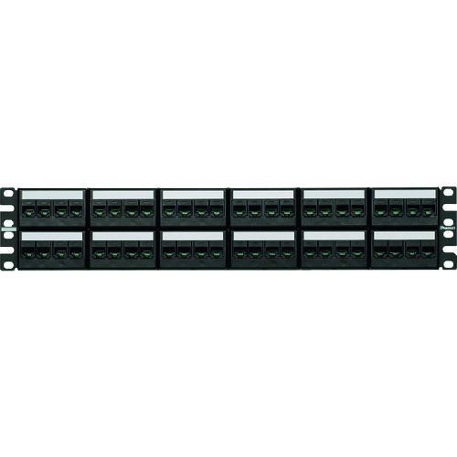 ■PANDUIT カテゴリ6モジュラーパッチパネルキット 4ポートフェースプレートタイプ 48ポート...